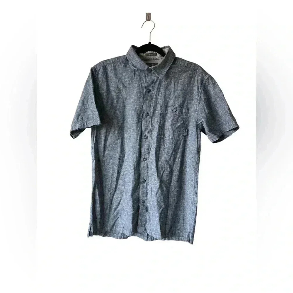Eddie Bauer Mens Short Sleeve Collard Shirt M